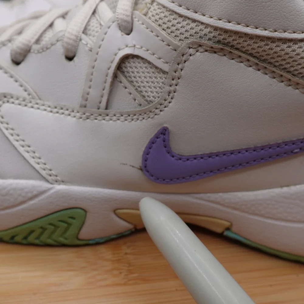 Nike Shoes Womens 11 Court Lite 2 Tennis White Purple Teal AR8838-124 Flaws
